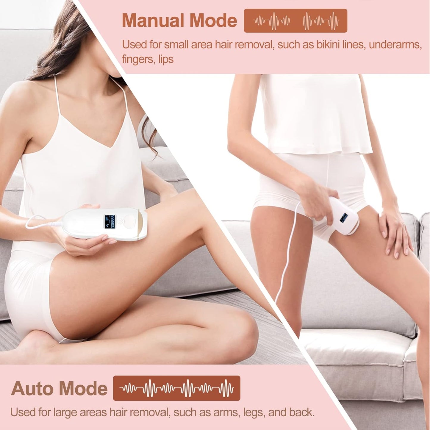 Laser Hair Removal for Women and Men Permanent, IPL Hair Removal Device, JOOYEE At-Home IPL Machine for Whole Body, Upgraded to 999,900 Flashes