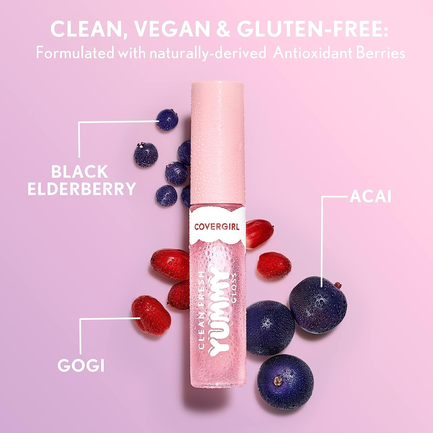 COVERGIRL Clean Fresh Yummy Gloss – Lip Gloss, Sheer, Natural Scents, Vegan Formula - Havana Good Time