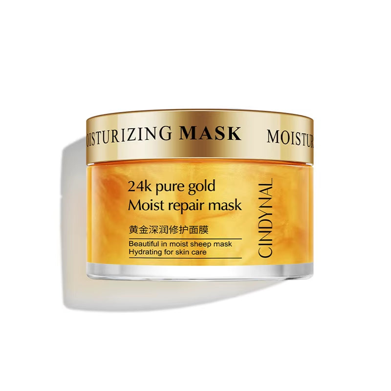 120G 24K Golden Face Cream Collagen Moisturizer Moisturizing Cream Sleeping Mask Firming Nourishing Hydrating Face Skin Care