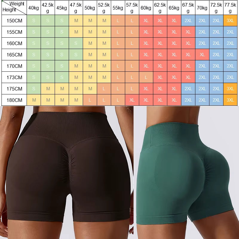 Women Workout Yoga Shorts Fitness High Waist S-XXL Gym Tights Sports Seamless Trousers Quick Dry SEXY Butt Leggings