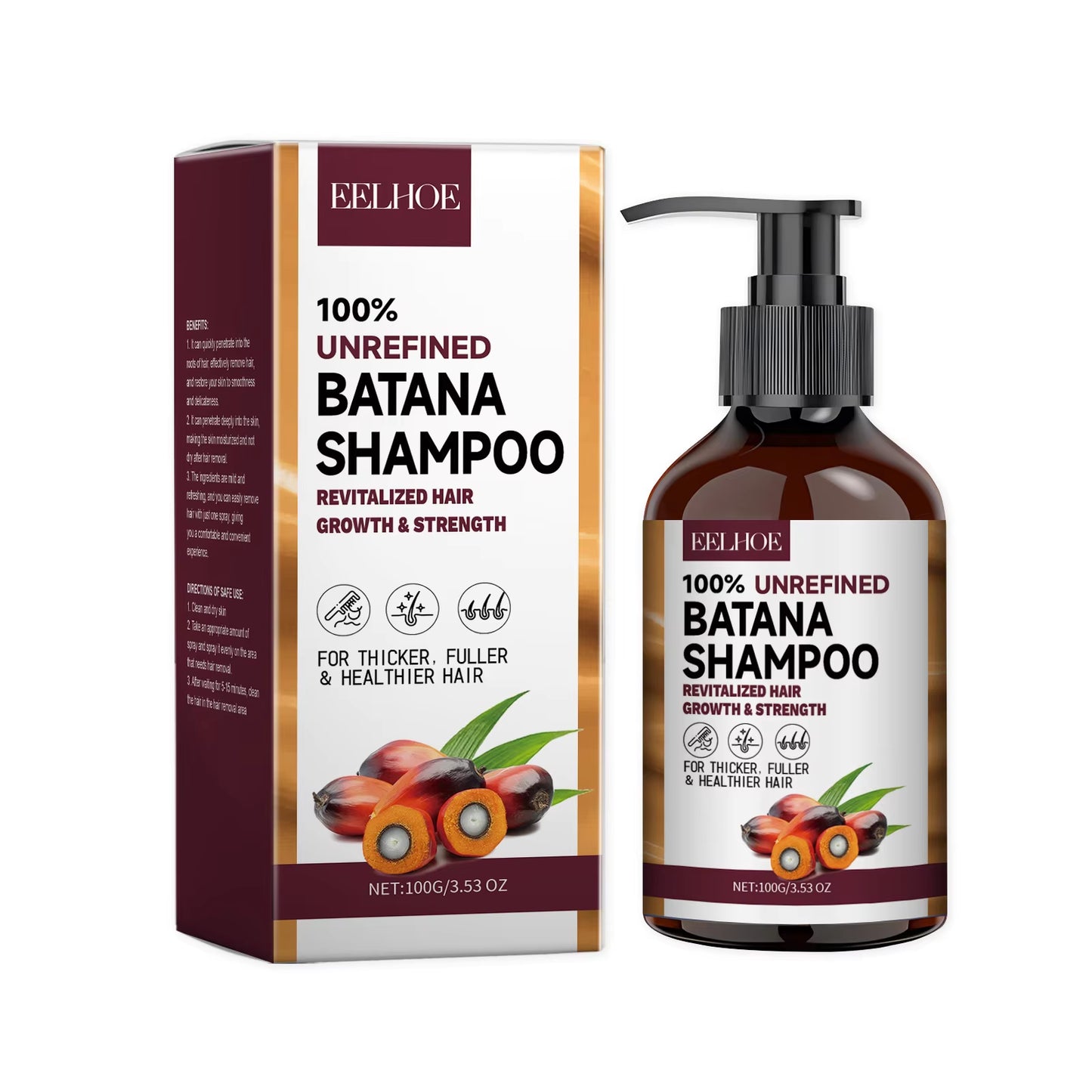 Batana Oil Hair Shampoo and Conditioner anti Frizz Bright Deep Nourish anti Hair Loss Treatment for Hair Growth Products