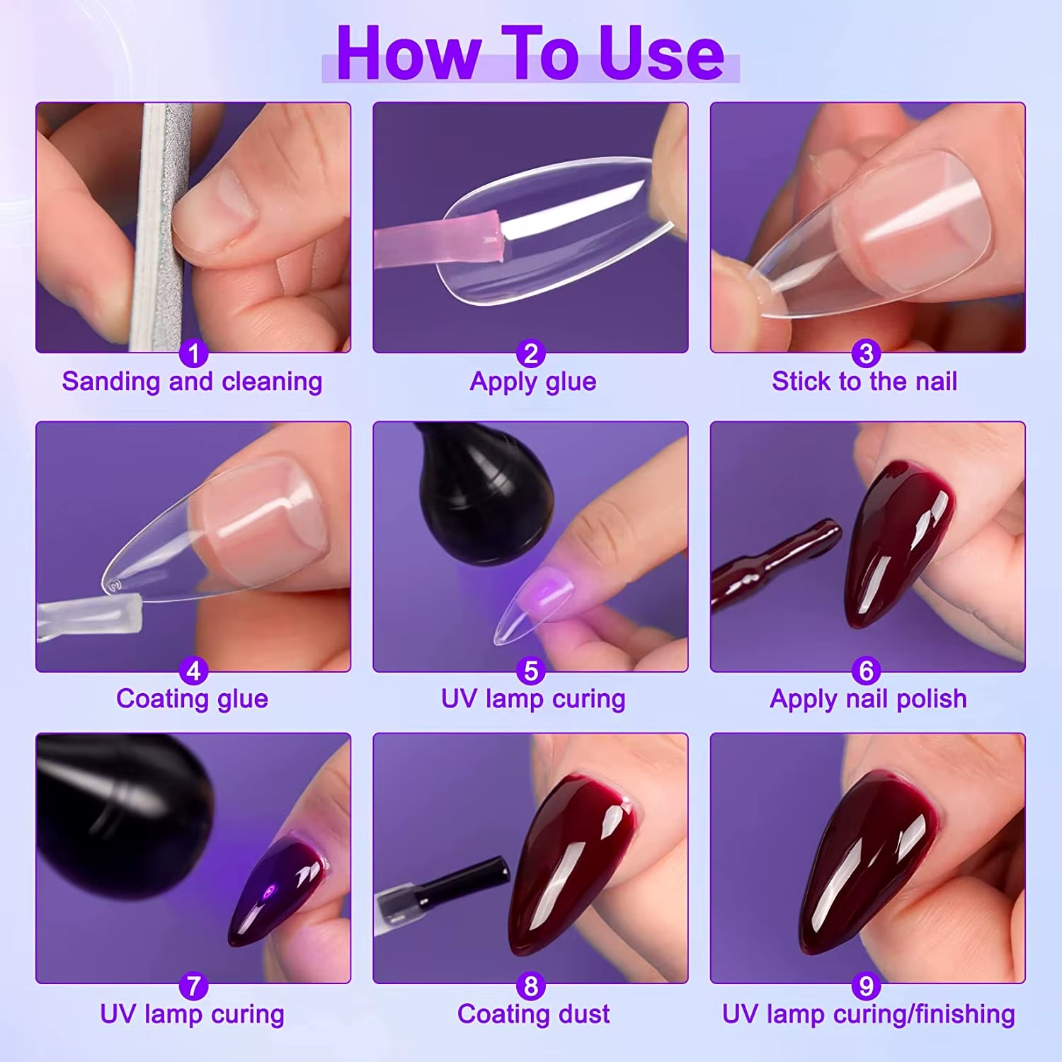 Mini UV LED Nail Lamp, Nail Polish Curing Lamp Mini UV Nail Lamp, UV Nail Polish Dryer Nail Art Tools