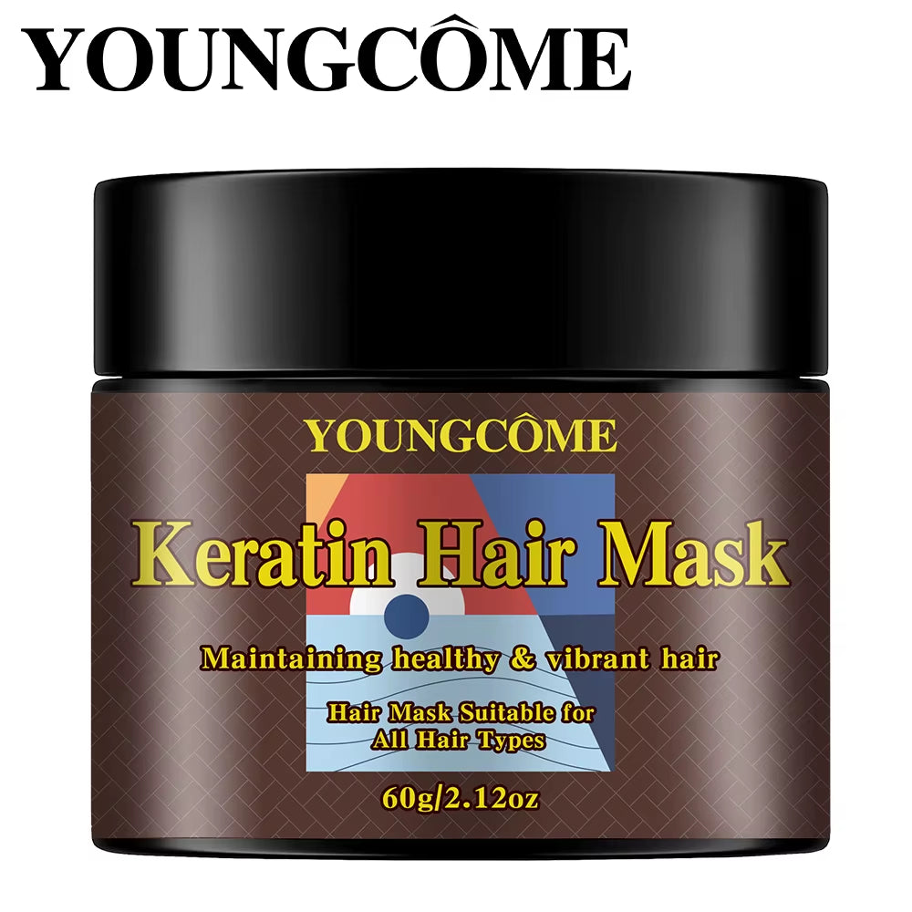 Keratin Hair Mask Hair Care Mask Repairs Damaged Hair Improves Hair Quality and Moisturizes Hair Care Oil Deep Hair Conditioner