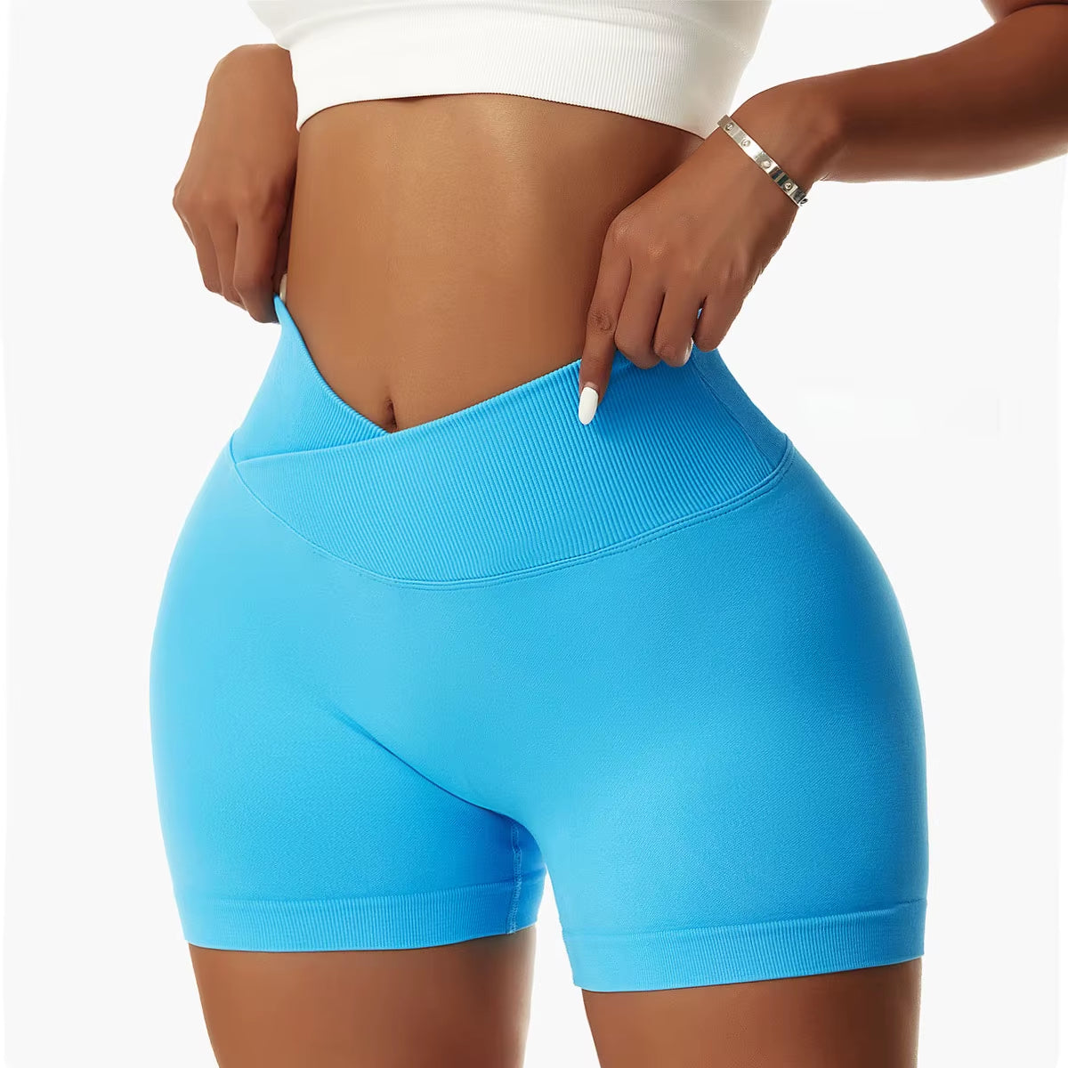 Women Workout Yoga Shorts Fitness High Waist S-XXL Gym Tights Sports Seamless Trousers Quick Dry SEXY Butt Leggings