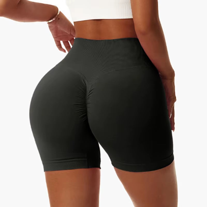 Women Workout Yoga Shorts Fitness High Waist S-XXL Gym Tights Sports Seamless Trousers Quick Dry SEXY Butt Leggings