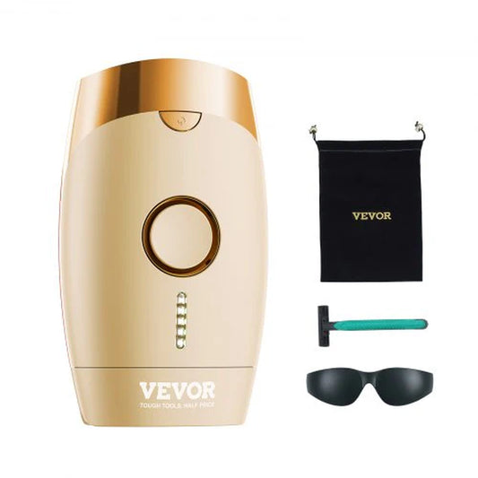 VEVOR IPL Hair Removal, Permanent Hair Removal for Women and Men, Auto/Manual Modes & 5 Adjustable Levels, Painless At-Home Hair Removal Device for Legs, Armpits, Bikini Line, Whole Body