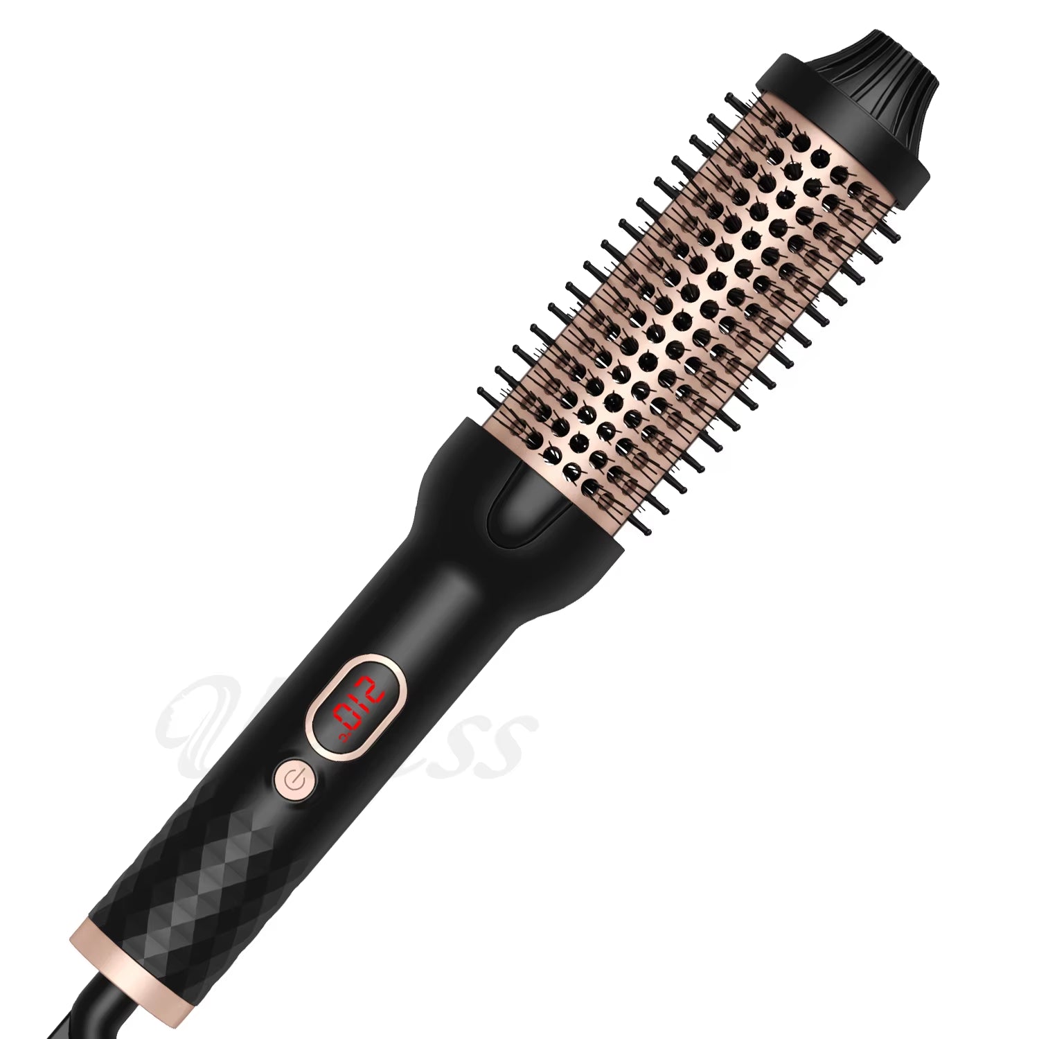 Hair Curler Thermal Brush Heating Curling Iron Brush Heated round Brush 1.5 Inch Volumizing Brush Ceramic Hair Straightener Comb