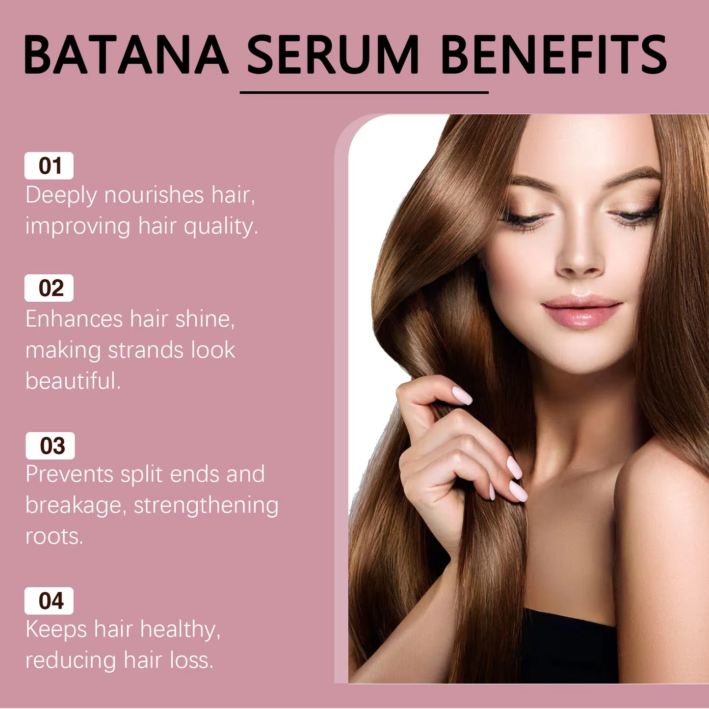 Batana Oil Hair Shampoo and Conditioner anti Frizz Bright Deep Nourish anti Hair Loss Treatment for Hair Growth Products