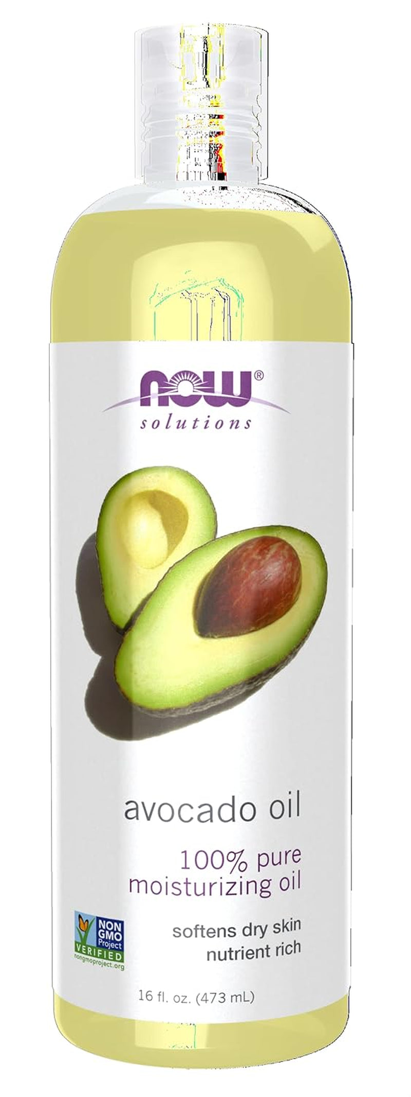 Avocado Oil, 100% Pure Moisturizing Oil, Nutrient Rich and Hydrating, 16-Ounce