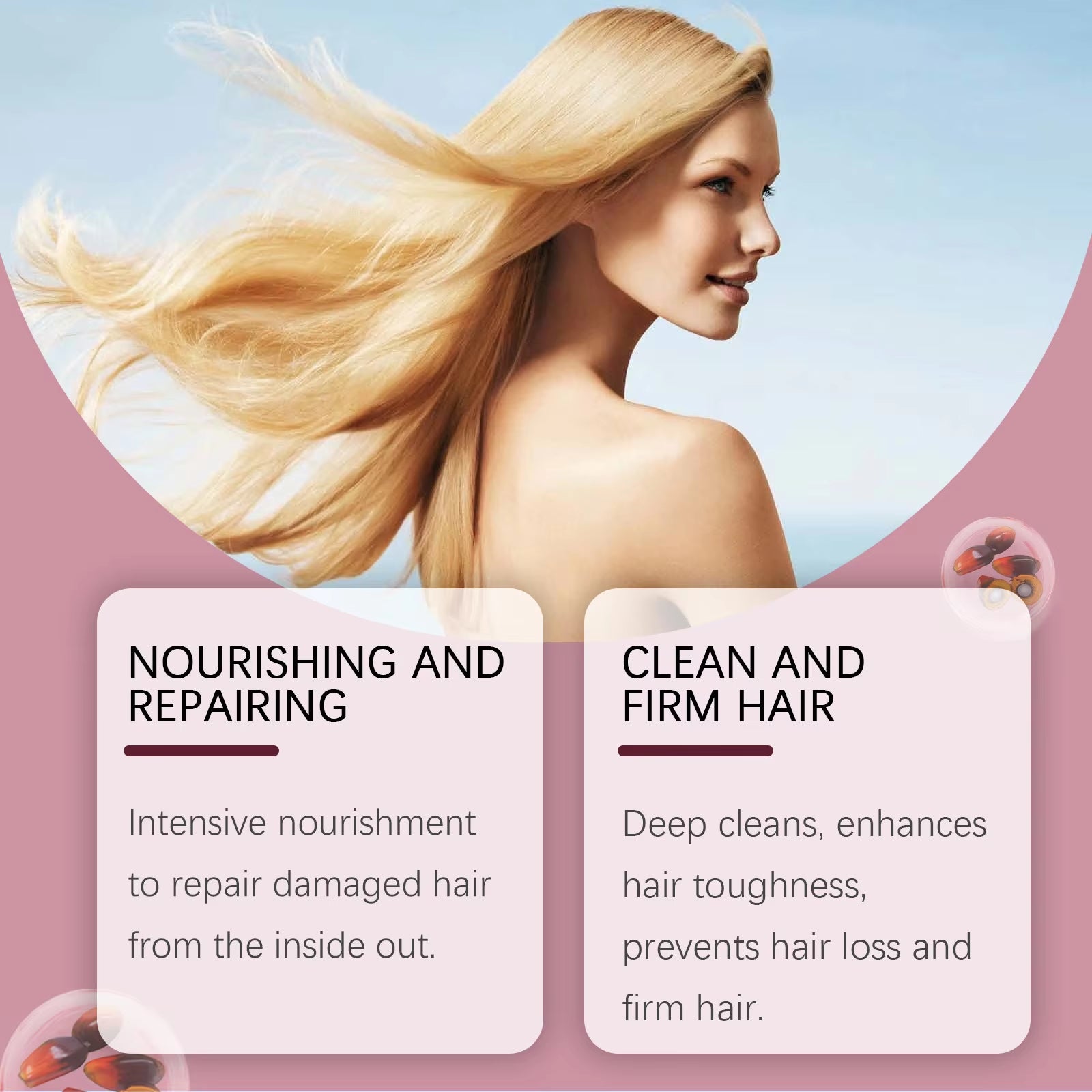 Batana Oil Hair Shampoo and Conditioner anti Frizz Bright Deep Nourish anti Hair Loss Treatment for Hair Growth Products