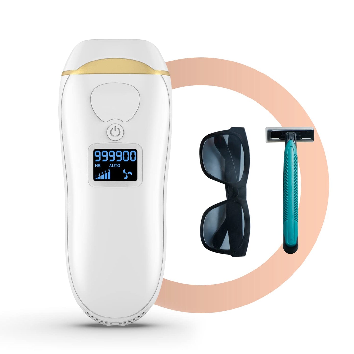 Laser Hair Removal for Women and Men Permanent, IPL Hair Removal Device, JOOYEE At-Home IPL Machine for Whole Body, Upgraded to 999,900 Flashes