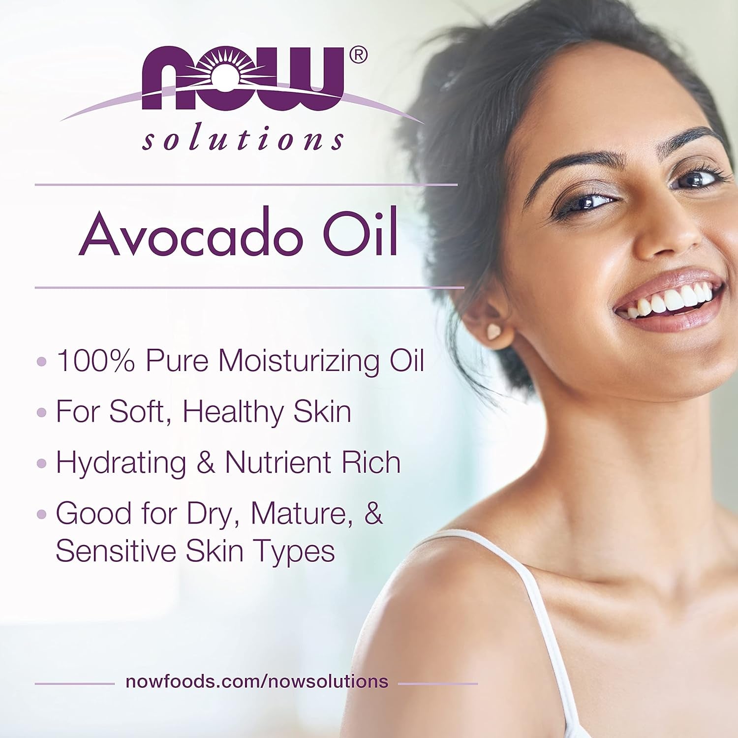 Avocado Oil, 100% Pure Moisturizing Oil, Nutrient Rich and Hydrating, 16-Ounce